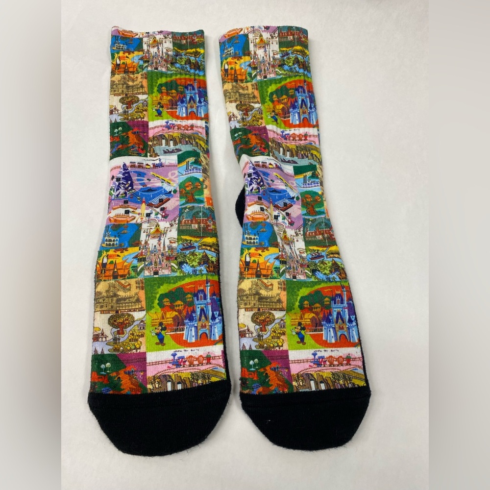 Disney Parks Magic Kingdom Themed Adult Socks